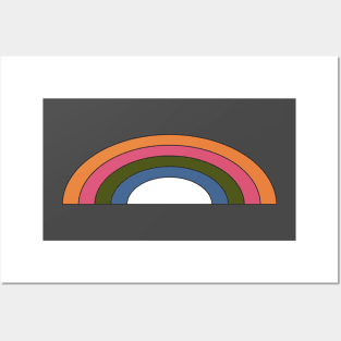 Retro Rainbows 1970 Posters and Art